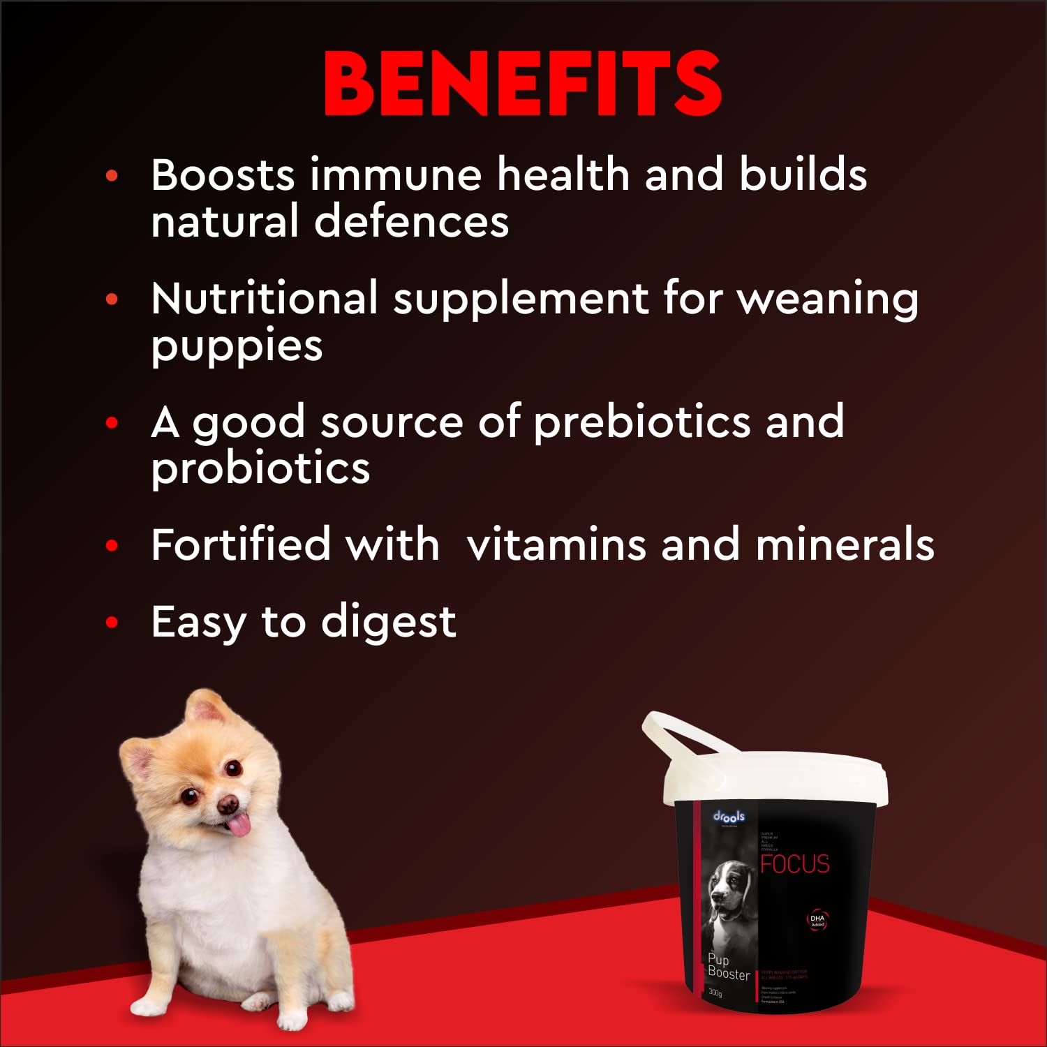 Drools- Focus Pup Booster Puppy Weaning Diet for All Breeds