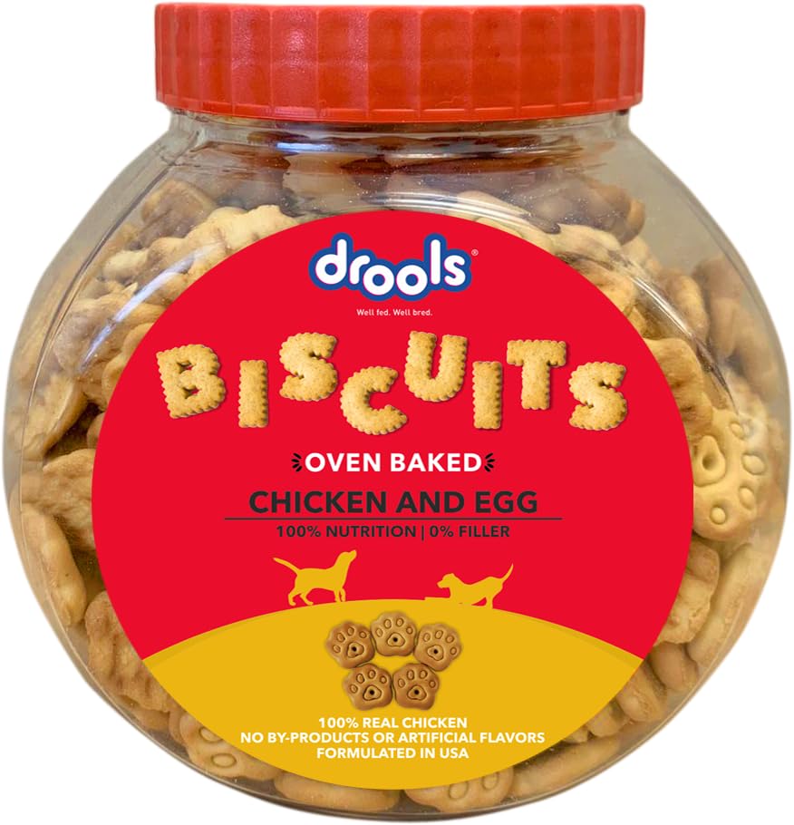 Drools- Dog Treat Biscuits Chicken and Egg Flavor