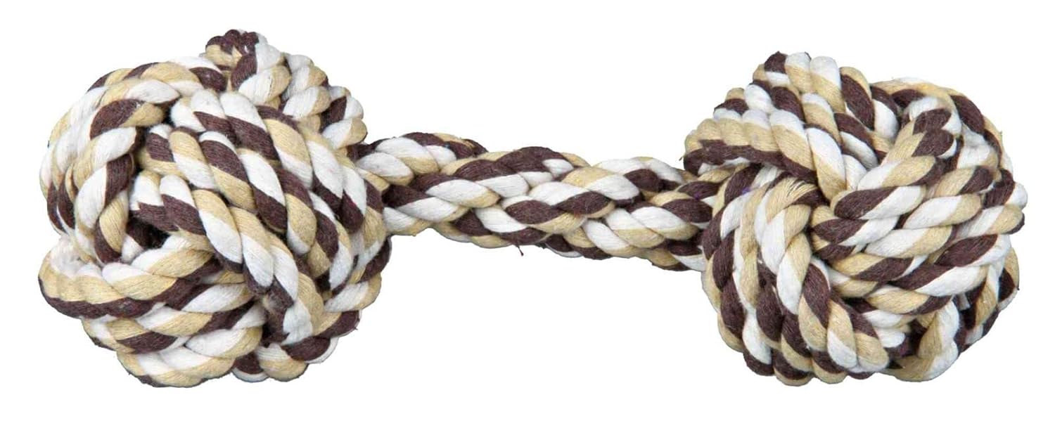 Trixie-Rope Dumbell Various Colours 20Cm