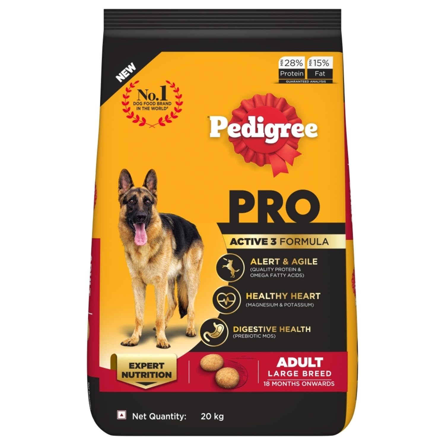 Pedigree Pro Active Adult Large Breed Dog Dry Food