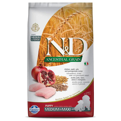 N&D - Ancestral Grain Chicken Puppy Medium & Maxi Breed Dry Dog Food