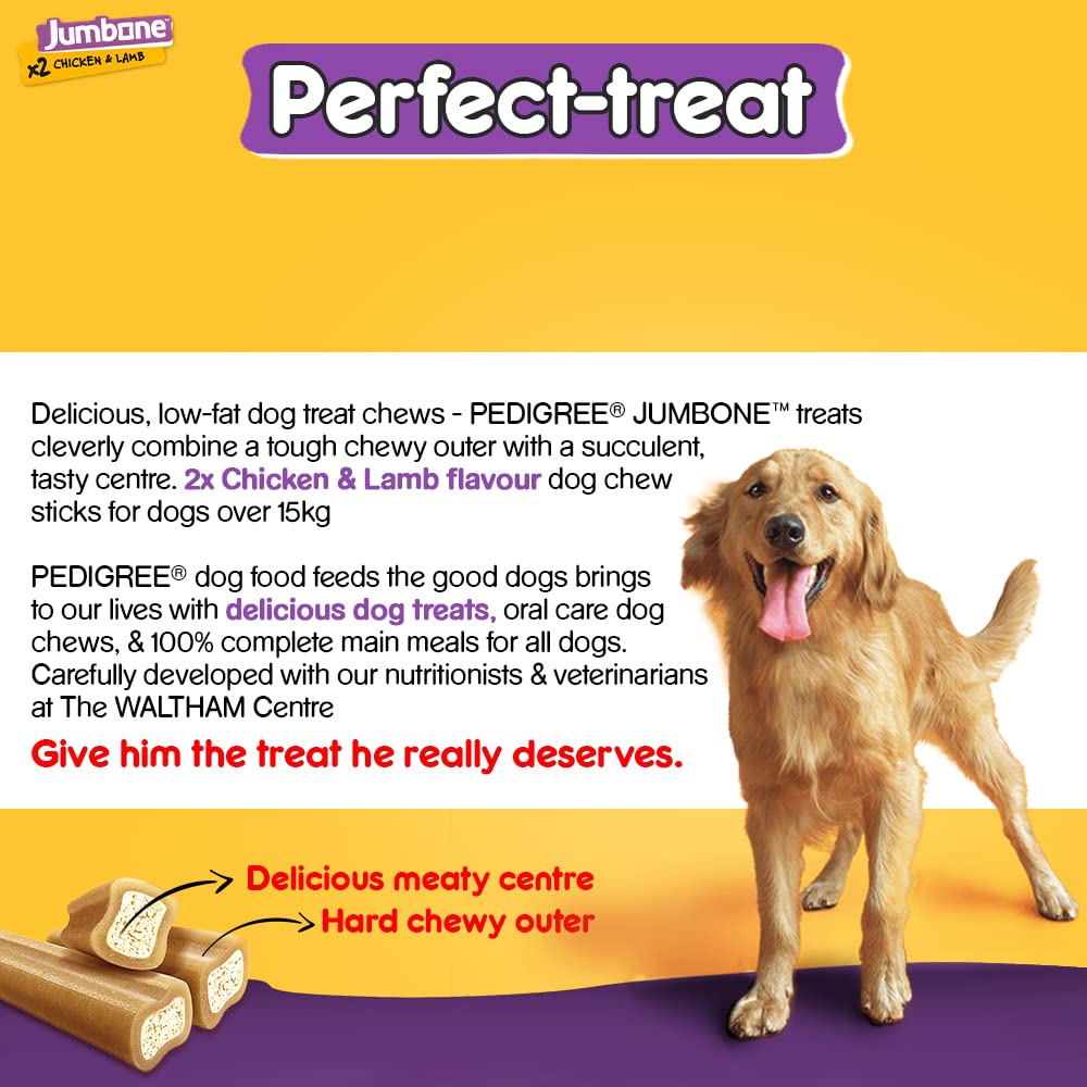 Pedigree- Jumbone Adult Medium Dog Treat Chicken & Lamb 2 Chews