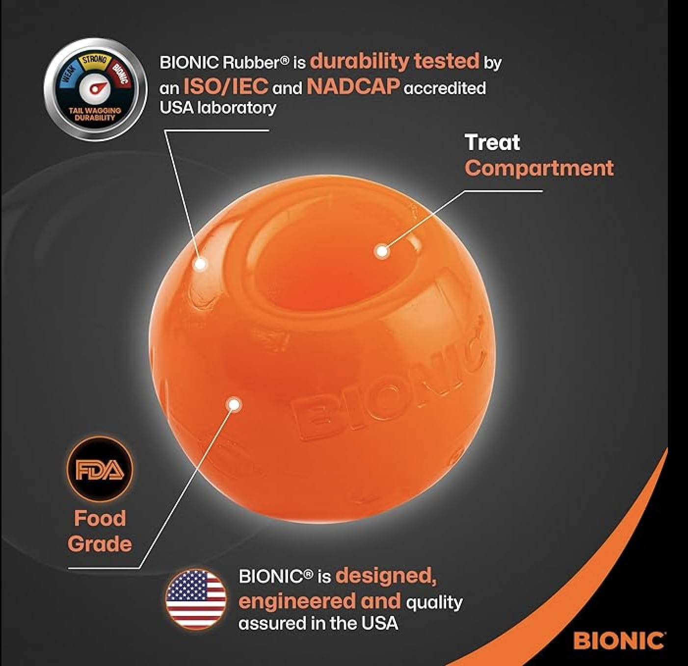Bionic Ball Interactive Dog Chew Toy