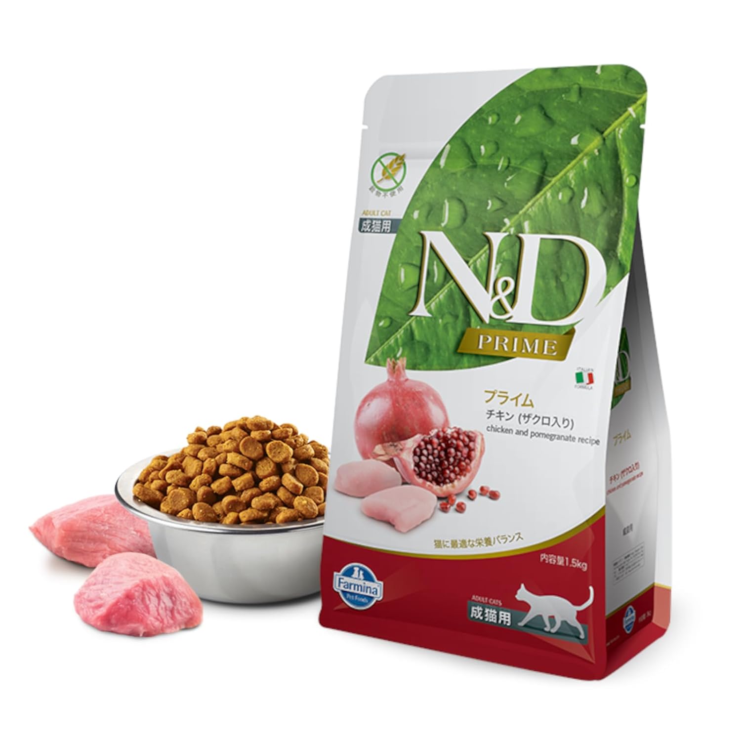 N&D- Prime Dry Cat Food Neutered Adult Grain Free Chicken and Pomegranate