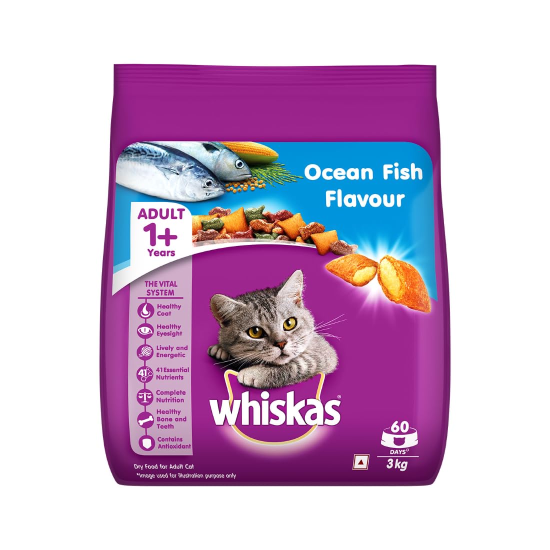 Whiskas – Adult Ocean Fish Cat Dry Food