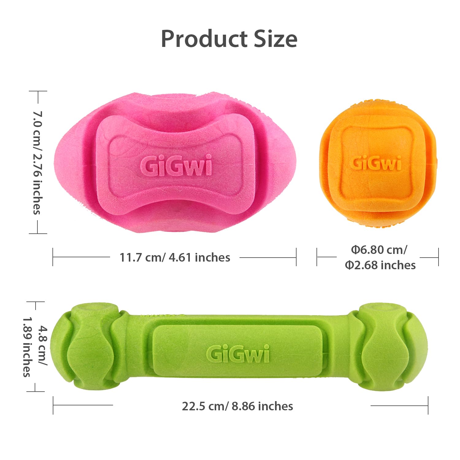 GiGwi - G-Foamer Dumbell Dog Toy