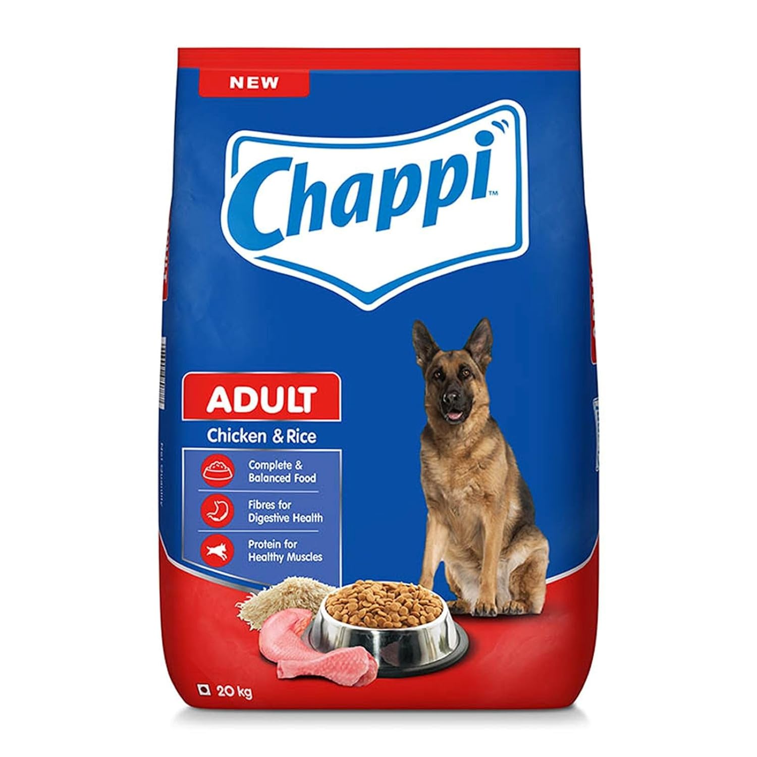 Chappi Chicken and Rice Flavor Adult Dog Dry Food