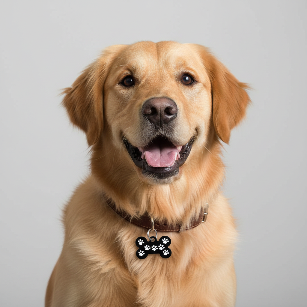 Quick Tag -Dog Name Tag Bone Large