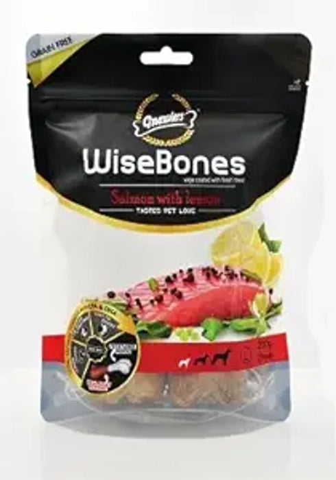 Gnawlers-Wisebones Salmon with Lemon 200Gm