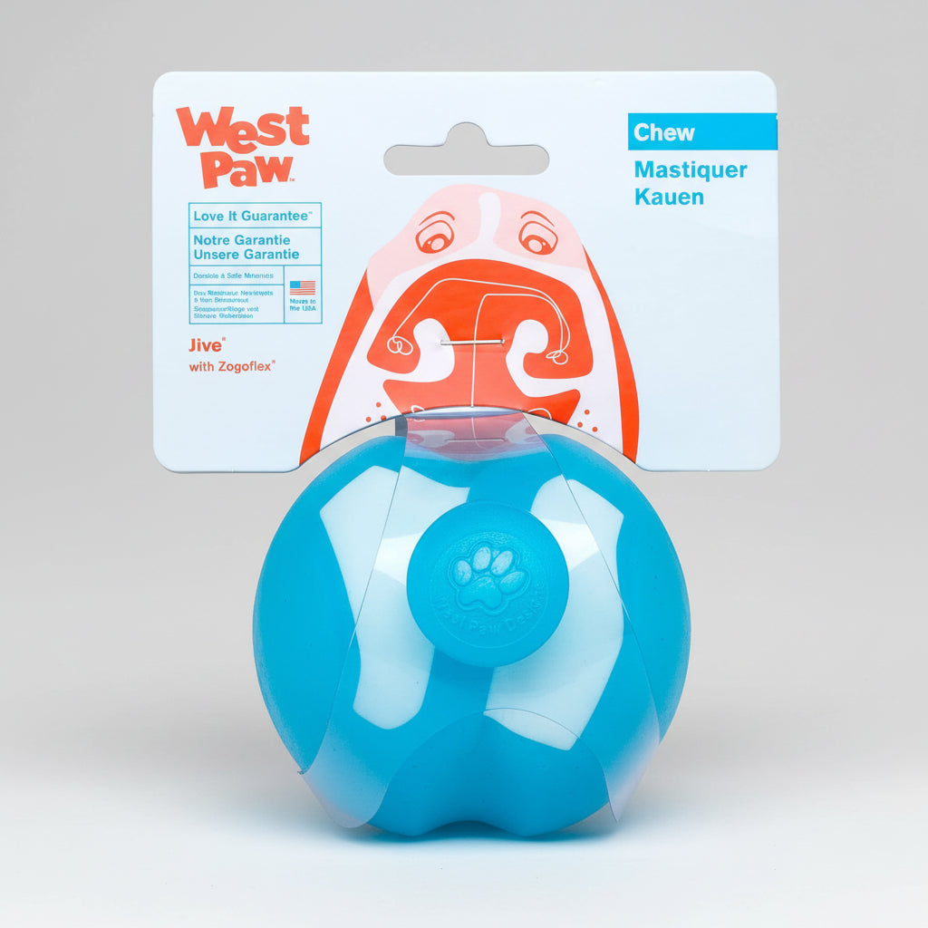 West Paw Zogoflex Jive Ball Dog Chew Toy