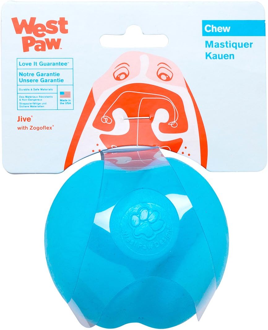 West Paw Zogoflex Jive Ball Dog Chew Toy