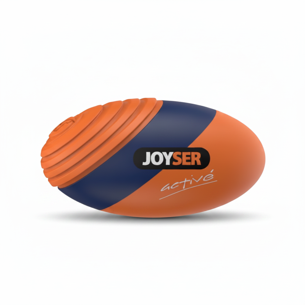 Joyser Active TPU Rugby Ball with Squeaker Durable Dog Toy