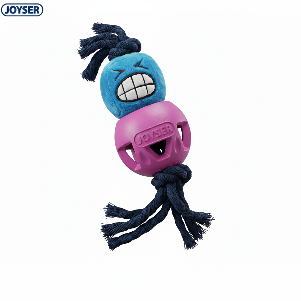 Joyser Cageball with Funhead Interactive Dog Toy