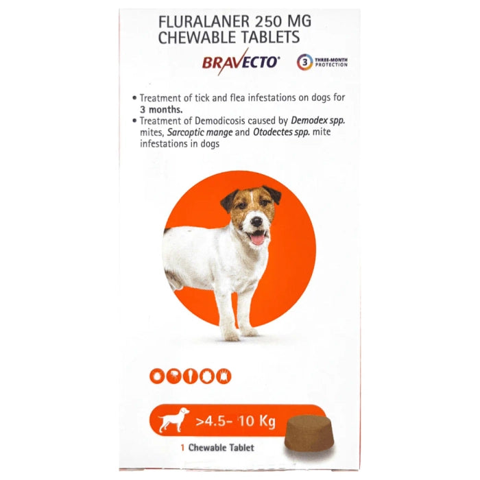 Bravecto- (Fluralaner) Dog Tick and Flea Control Tablet