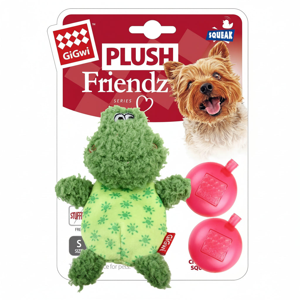 Plush Friendz With Refillable Squear frog