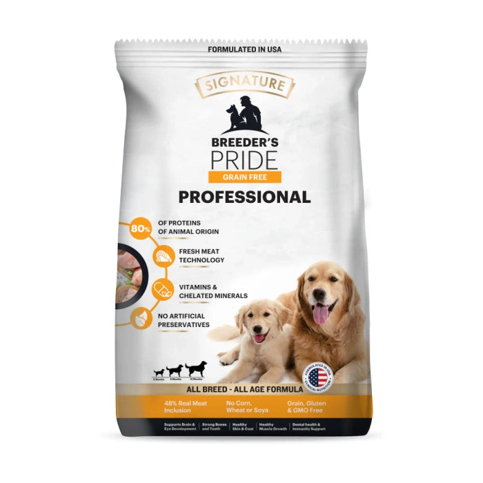 Signature - Grain Free Pride Professional Breeder's All Breeds Dog Dry Food