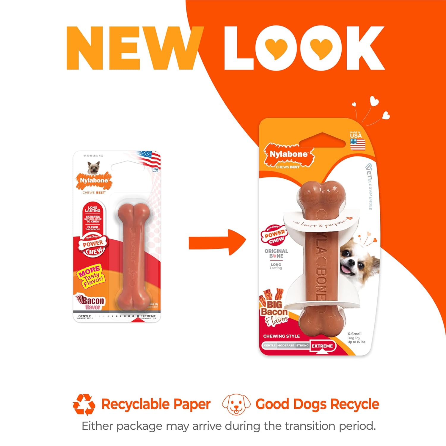 Nylabone Power Chew Toy Bacon