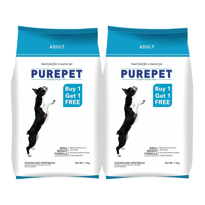 Purepet - Dry Food Combo for Adult Dog 1.1Kg