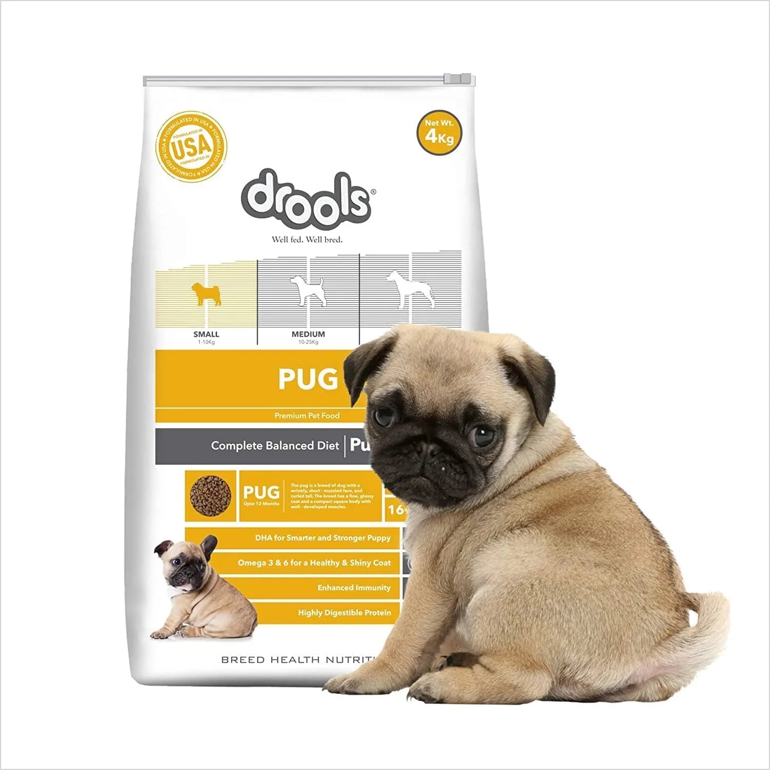 Drools-Pug Puppy Premium Dry Food