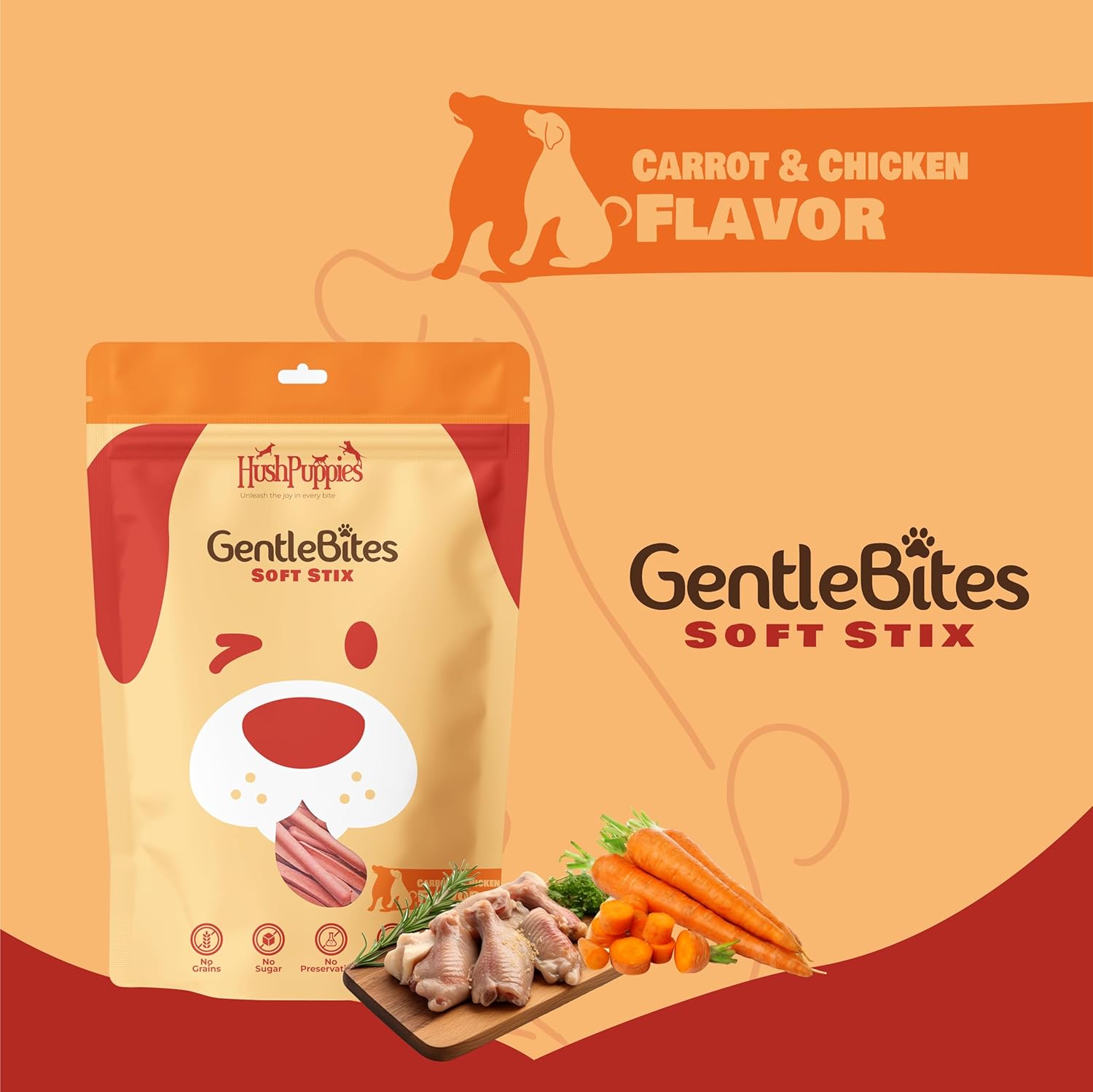 Hushpuppies Gentle Bites Soft Stix