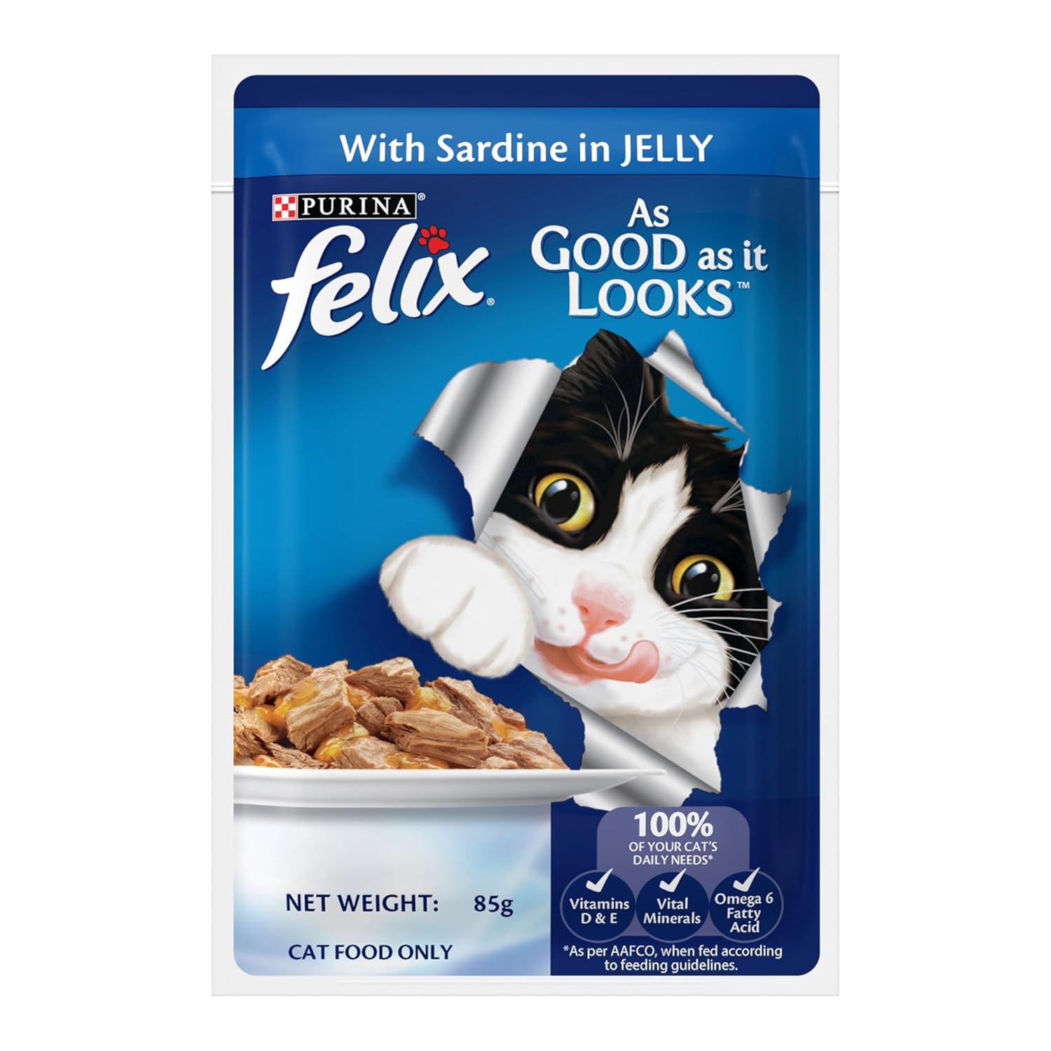 Felix Adult Sardine In Jelly Cat Wet Food