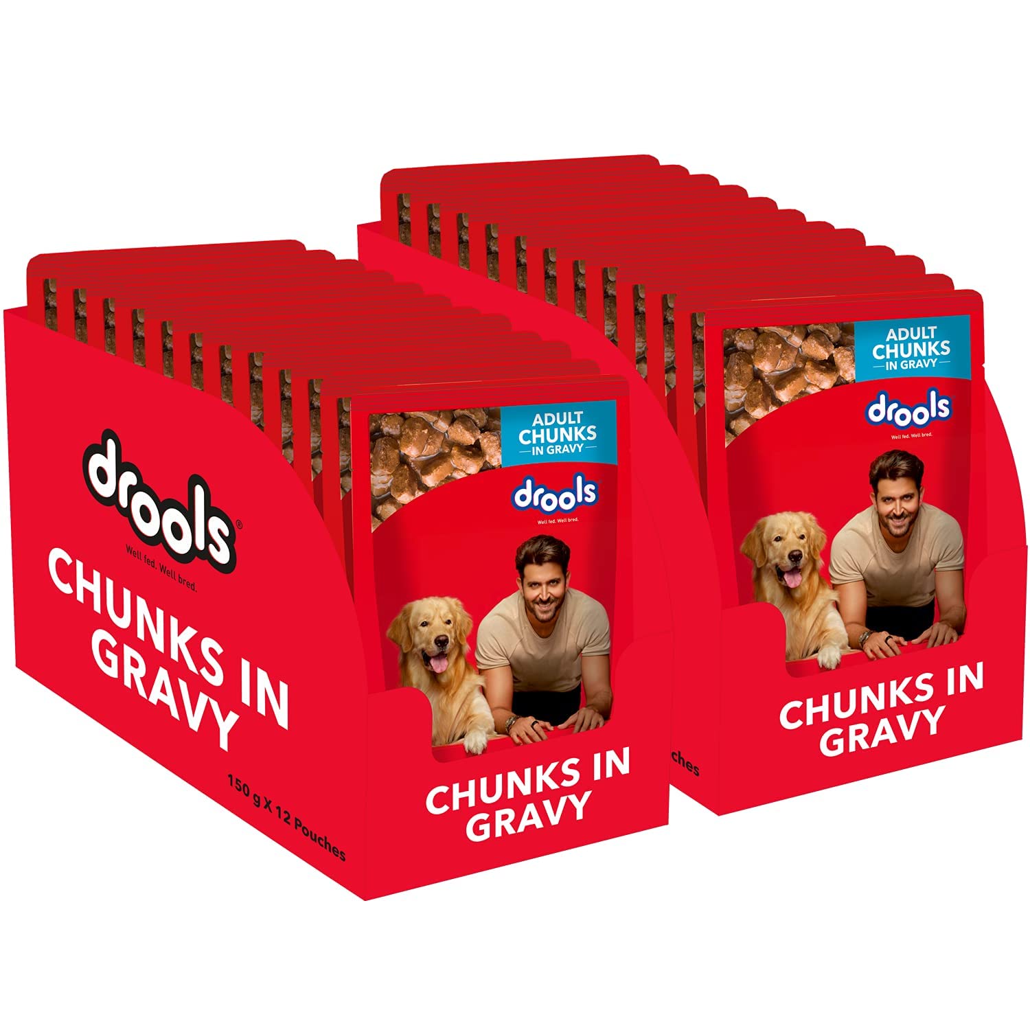 Drools -Adult Dog  Chicken and Chicken Liver Chunks in Gravy