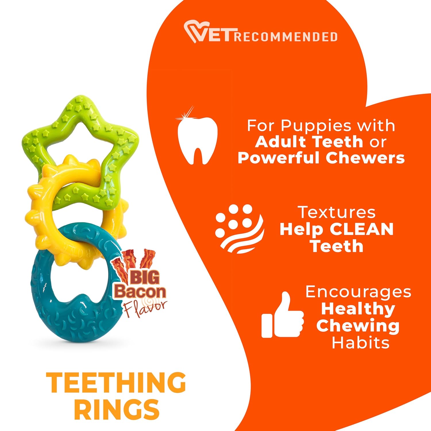 Nylabone Puppy Chew Teething Rings