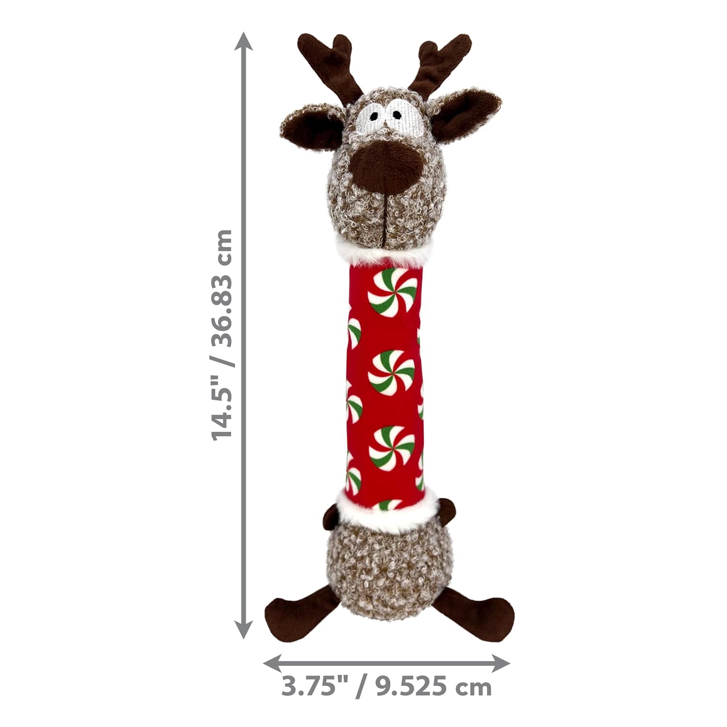 Kong Holiday Shakers Luvs Reindeer Dog Toy