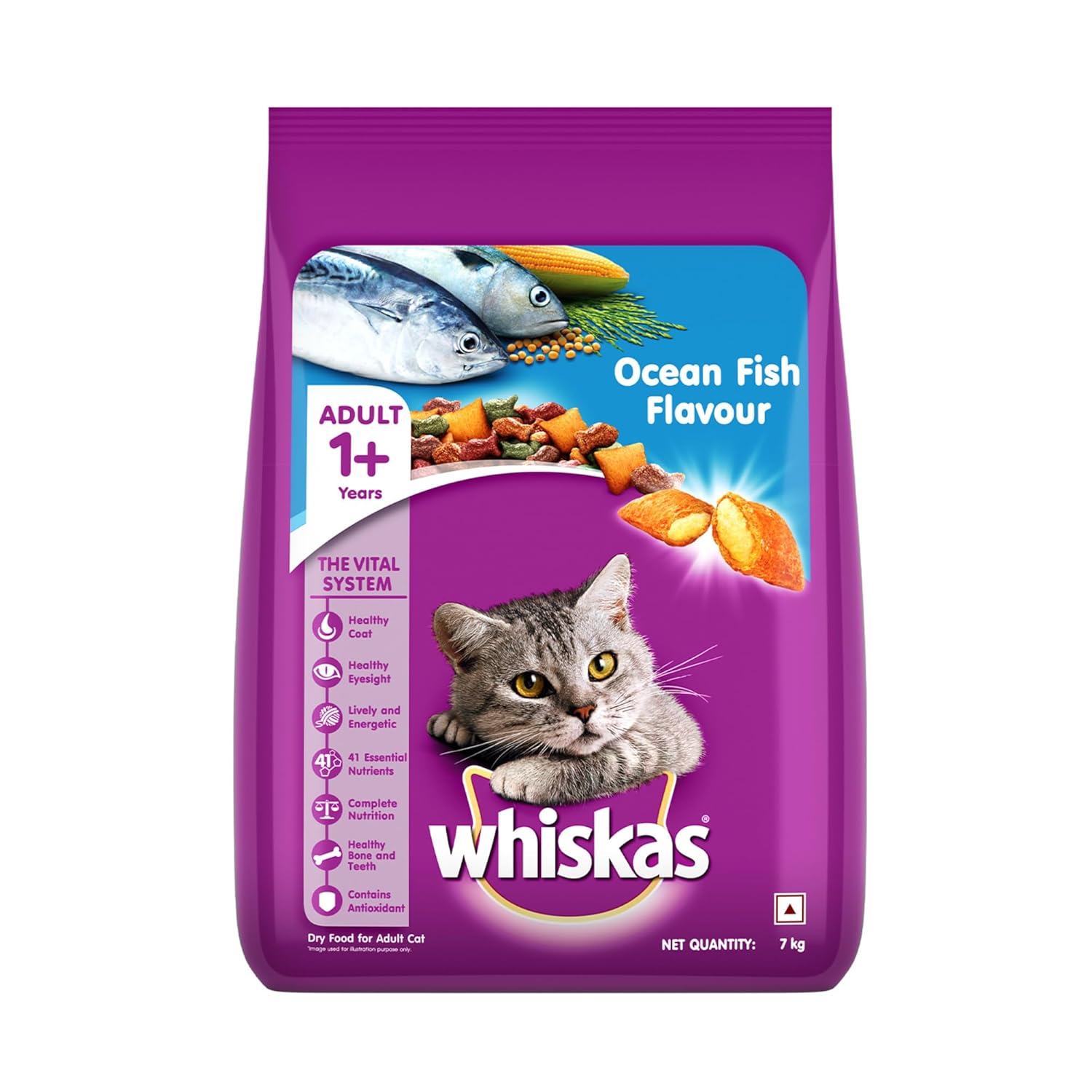 Whiskas – Adult Ocean Fish Cat Dry Food