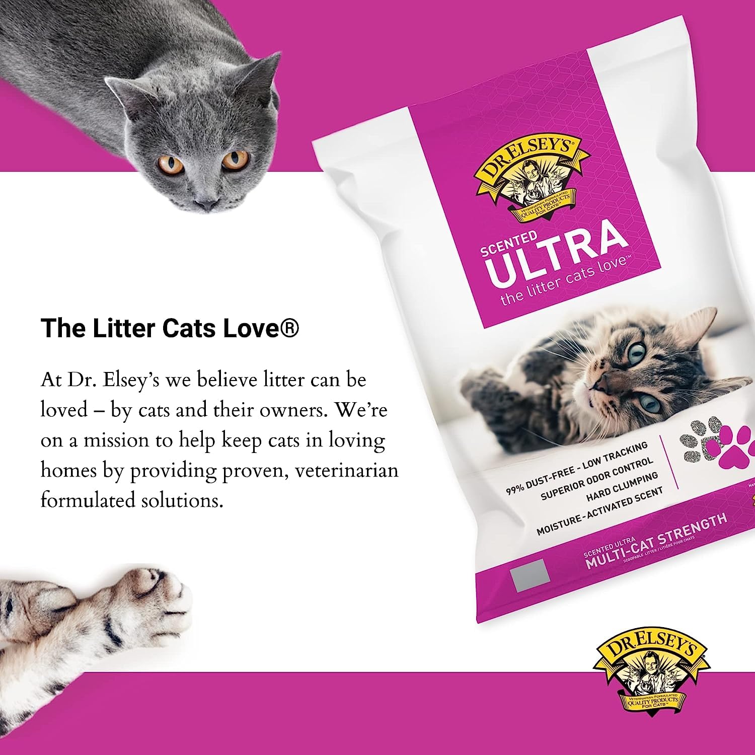 Dr. Elsey’s Ultra Scented Premium Bentonite Cat Litter