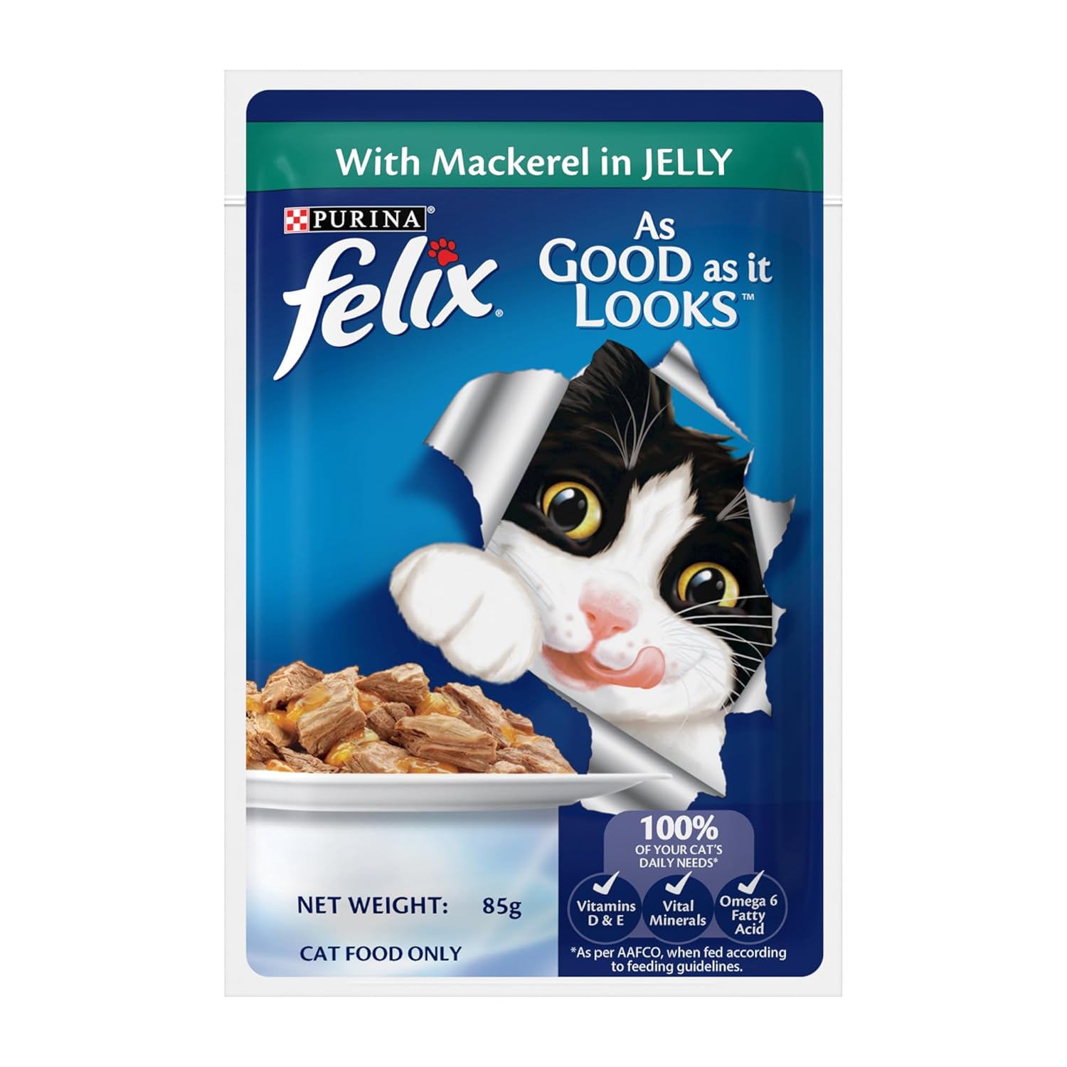 Felix Adult Mackerel In Jelly Cat Wet Food