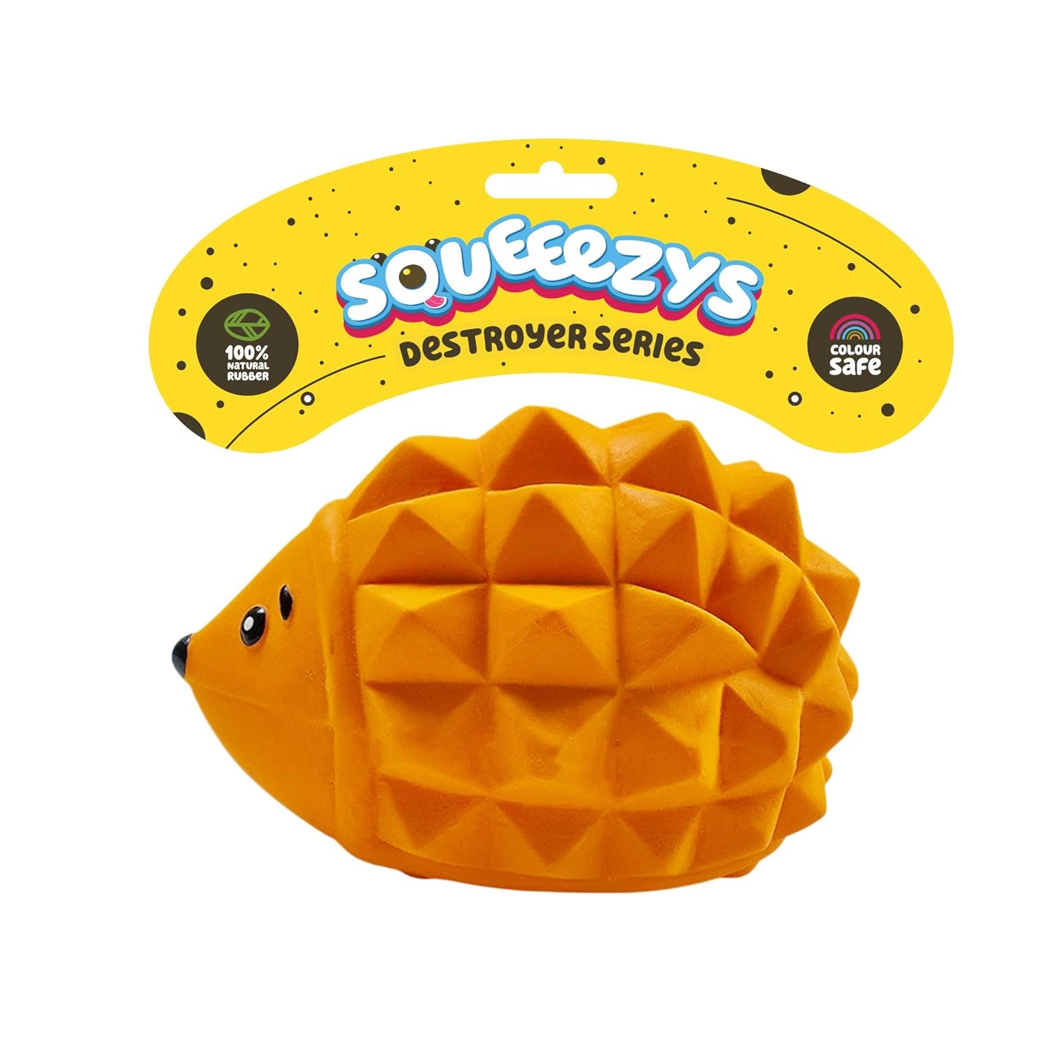 Squeeezys Latex Hedgehog  Orange