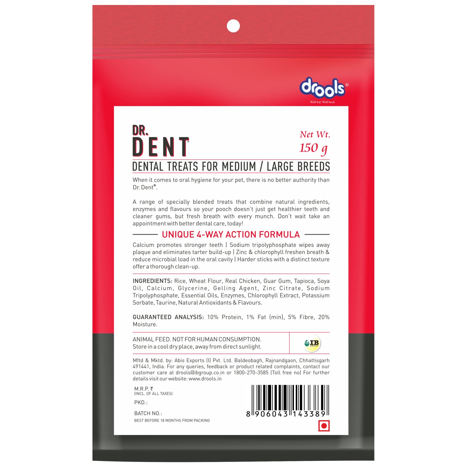 Drools - Dr. Dent 150G