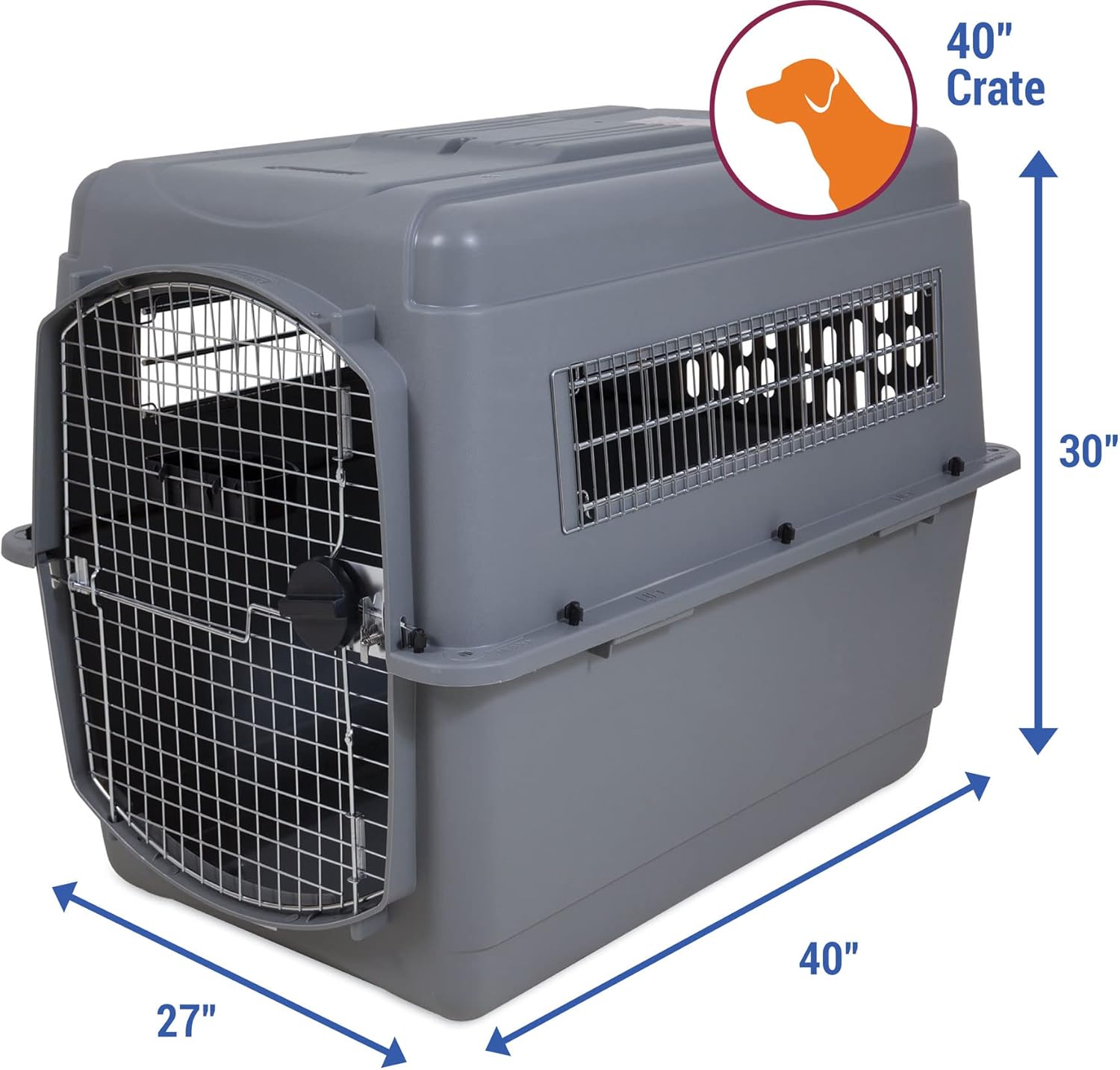 Petmate Sky Kennel Vault Door Grey