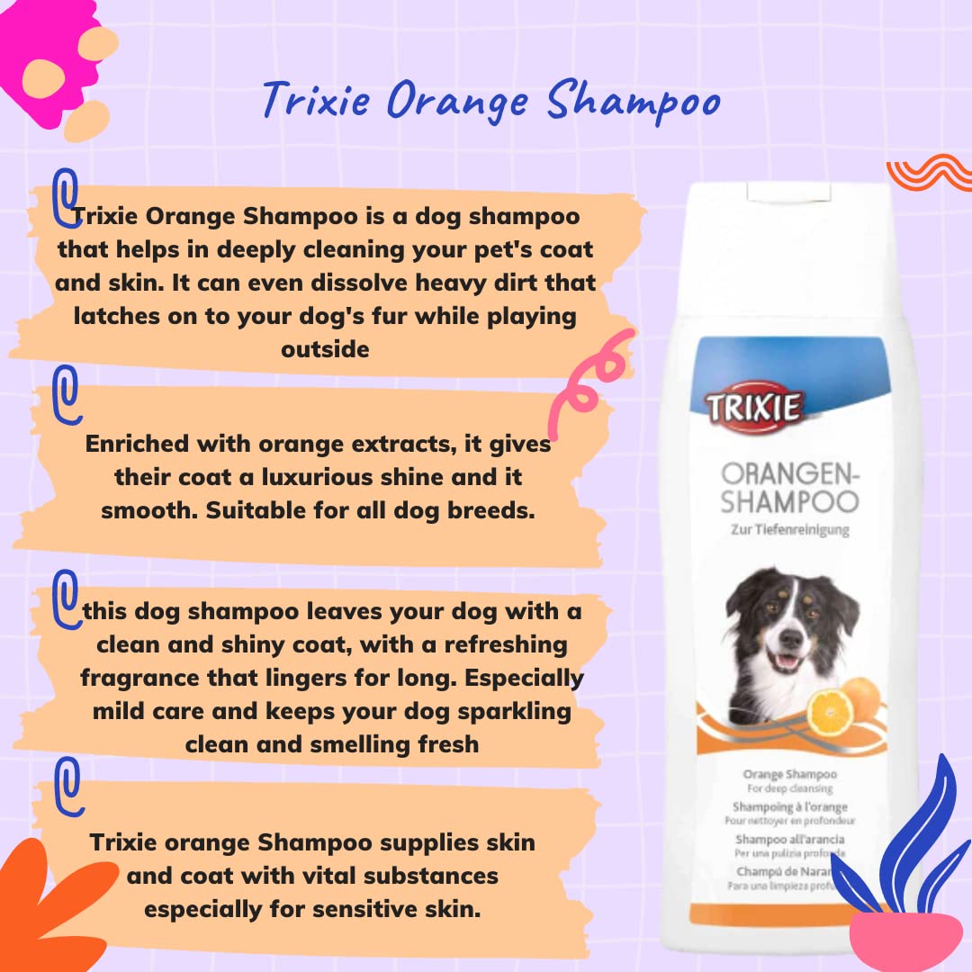 Trixie- Orange Shampoo for Dogs