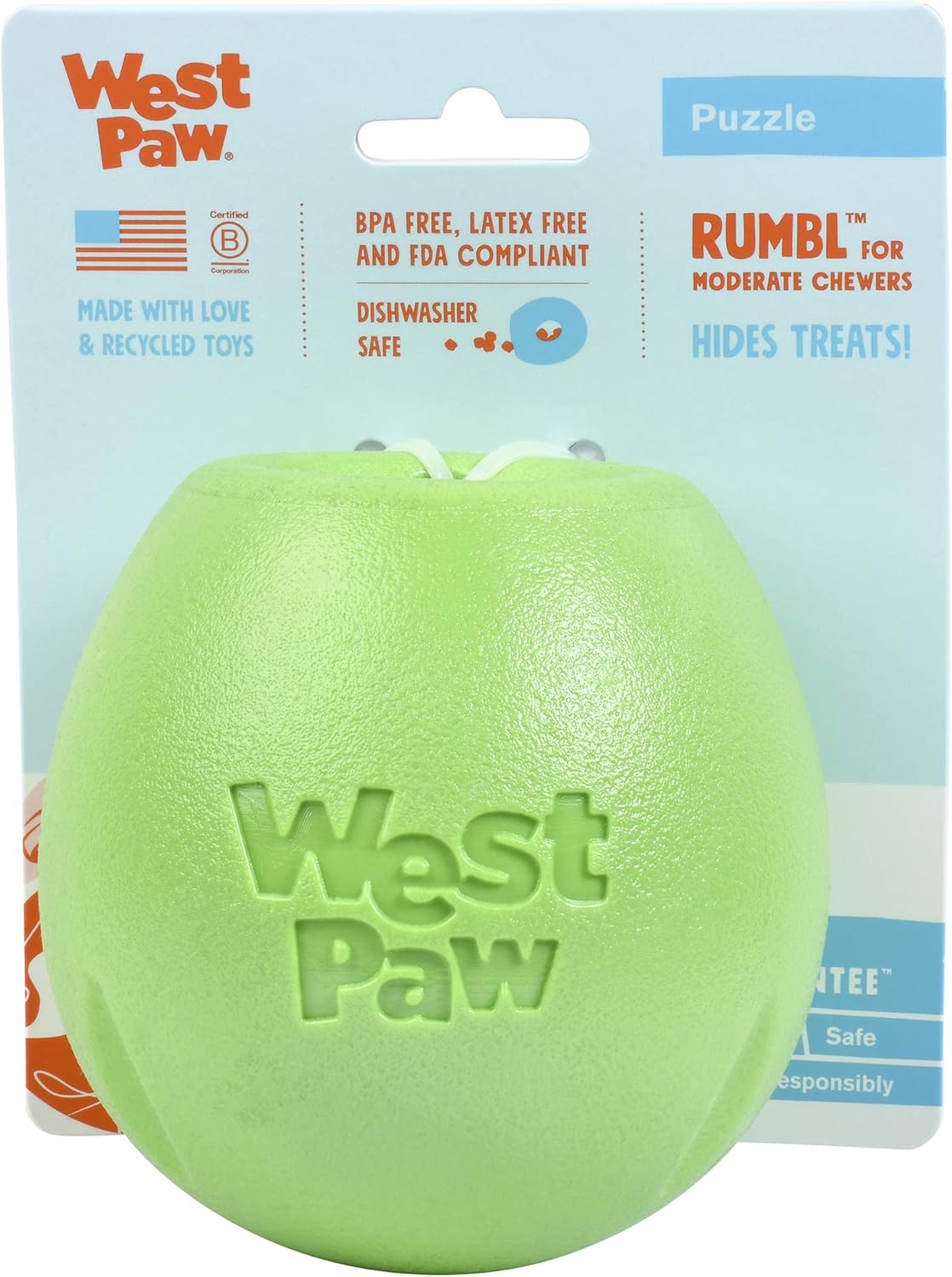 West Paw Rumbl Dog Chew Toy