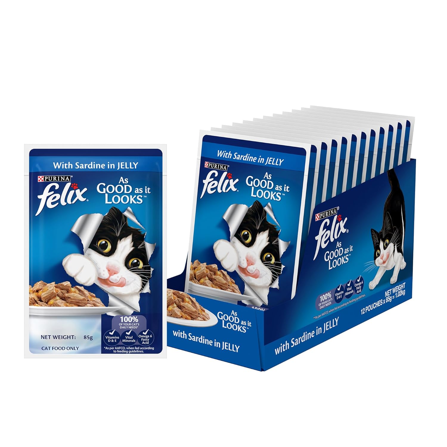 Felix Adult Sardine In Jelly Cat Wet Food