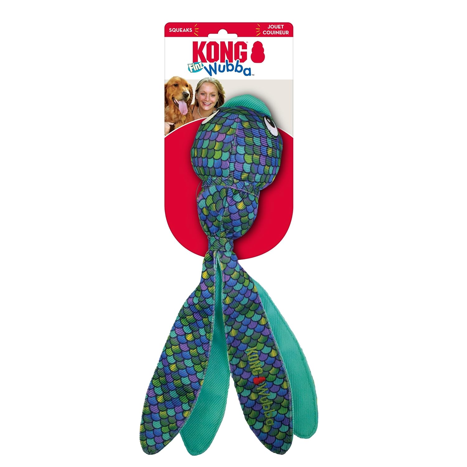Kong Wubba Finz Interactive Dog Toy