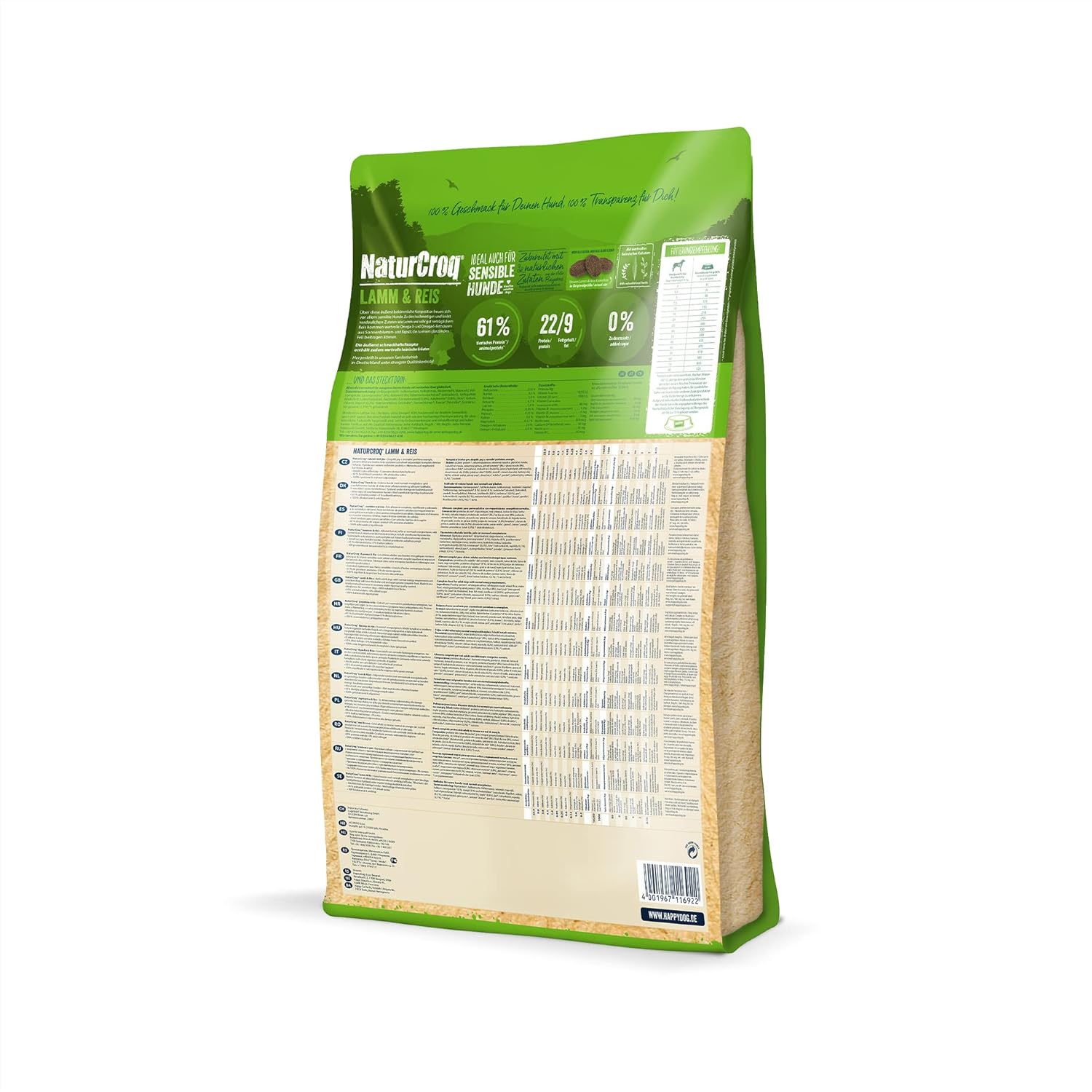 Happy Dog NaturCroq Lamb & Rice Adult Dog Dry Food