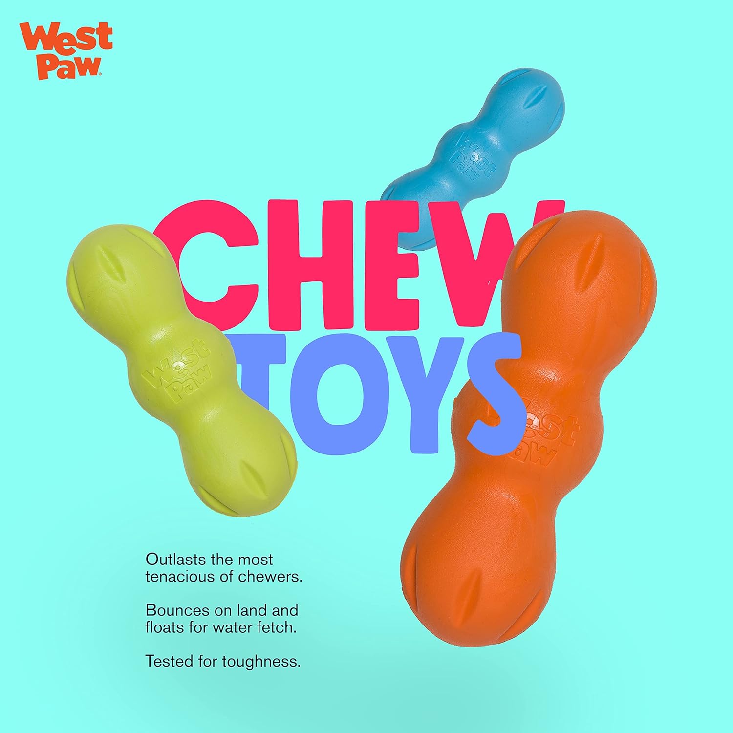 West Paw Zogoflex Rumpus Dog Chew Toy