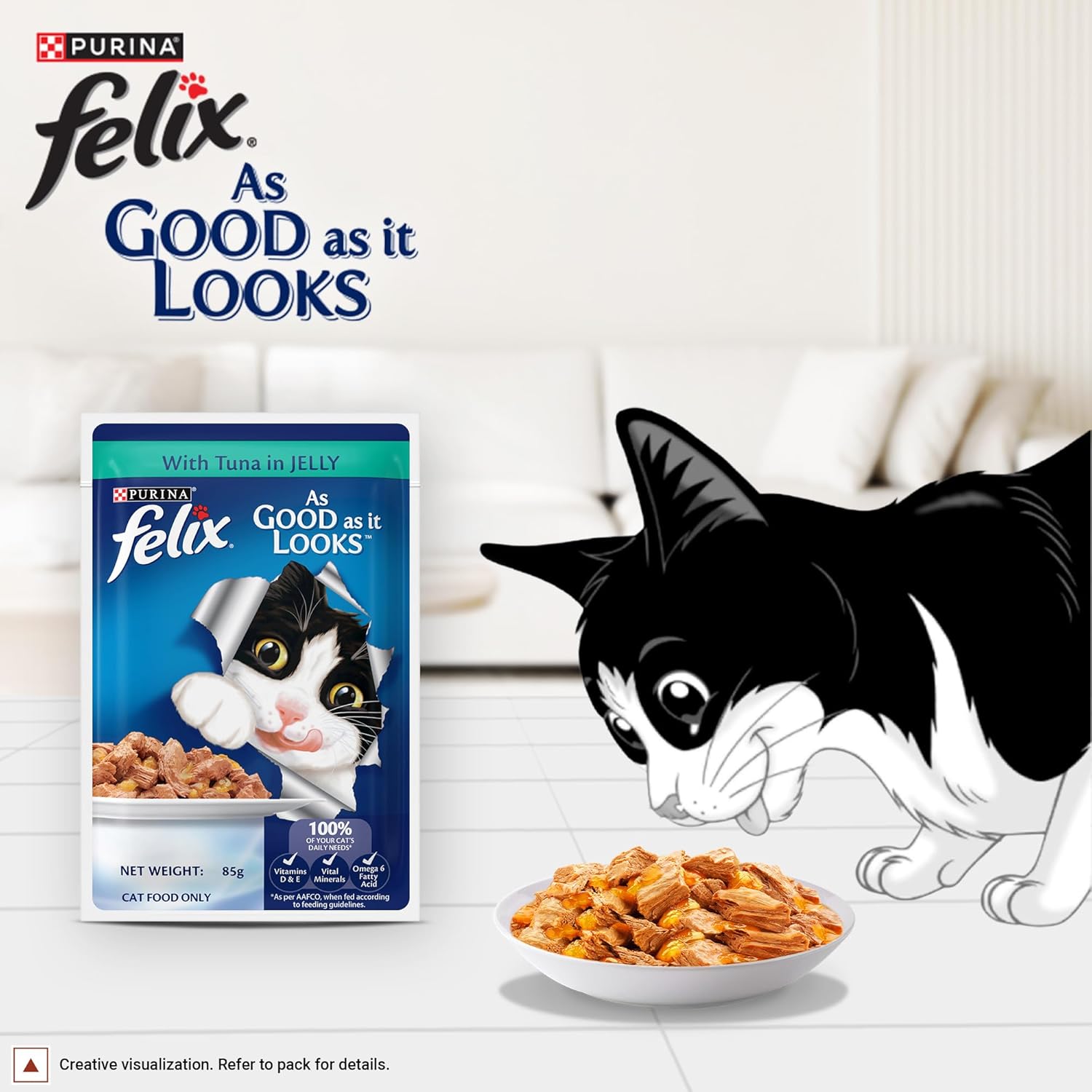 Felix Adult Tuna In Jelly Cat Wet Food