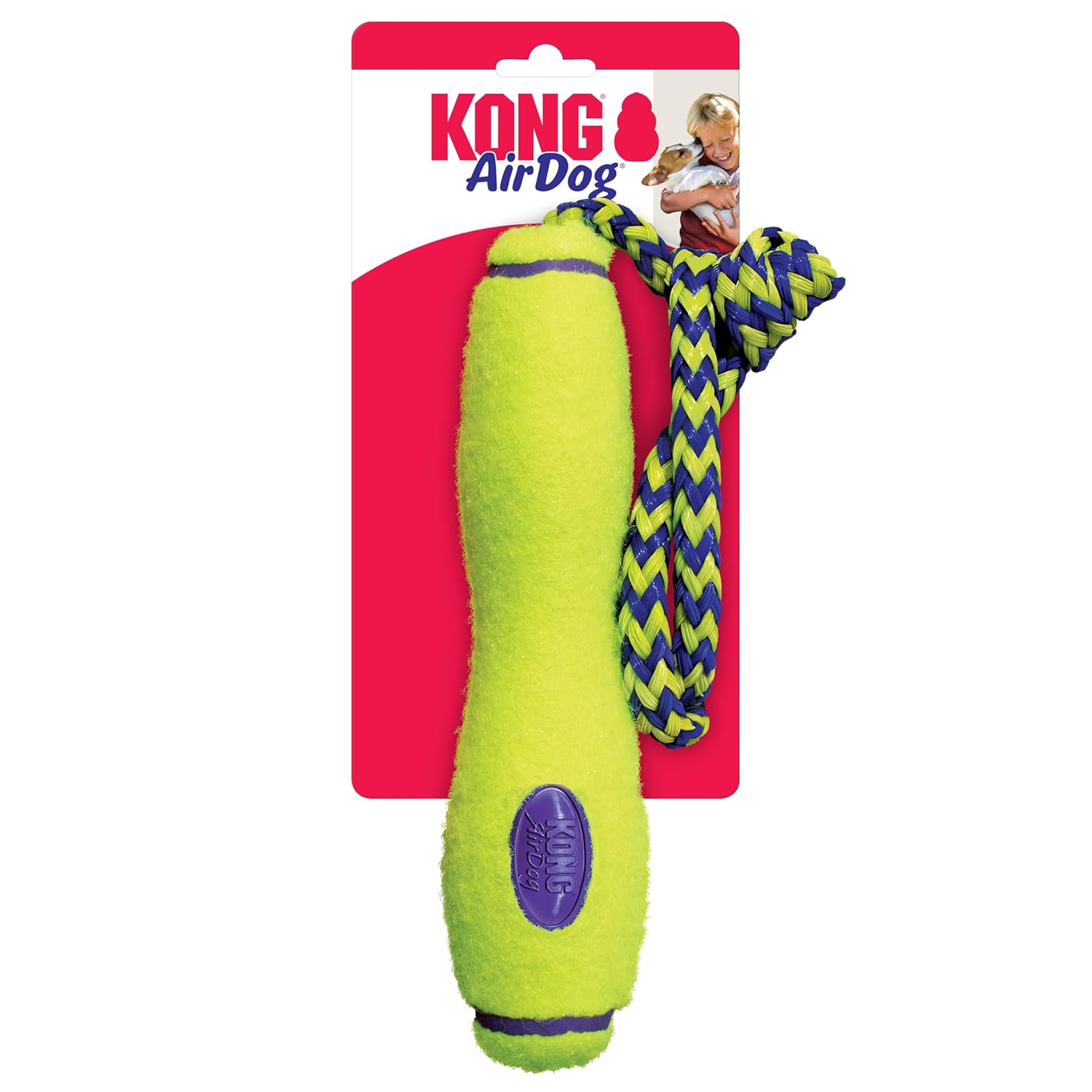 KONG Air Dog Fetch Stick with Rope Dog Toy