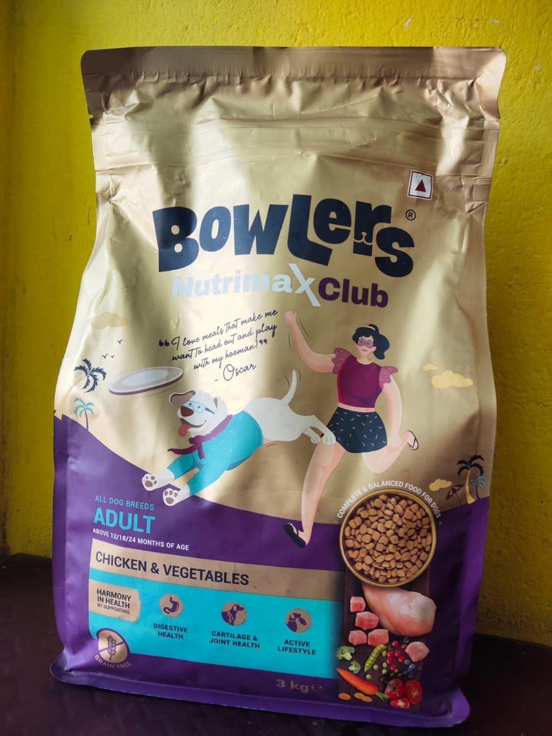 Bowlers-Nutrimax Club Chicken and Vegetables Adult Dog Food