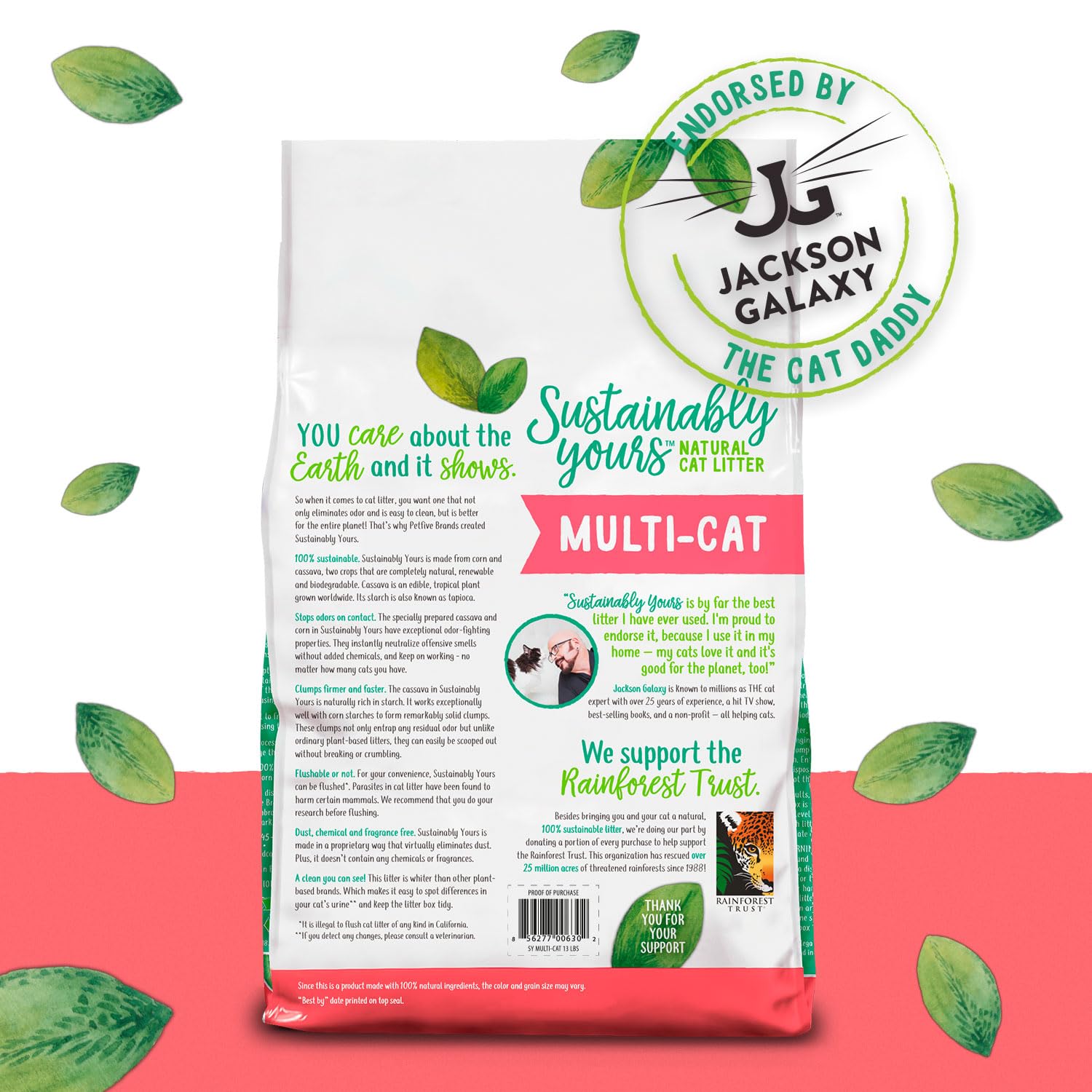 Sustainably Yours - Multi Cat Litter large Grains