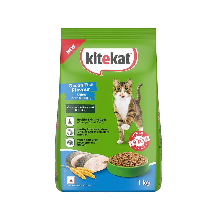 Kitekat- Kitten Dry Cat Food Ocean Fish Flavour