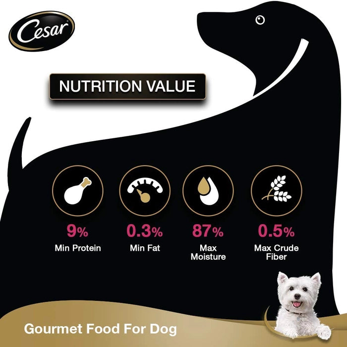 Cesar- Gourmet Wet Food for Adult Dogs Sasami & Vegetables Flavour