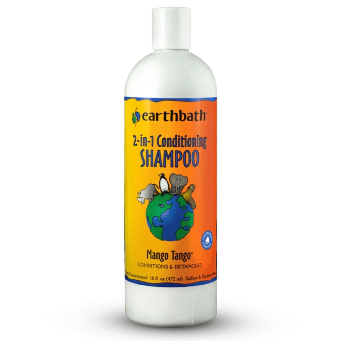 Earthbath 2 in 1 Conditioning Mango Tango Long Coat Shampoo for Dogs and Cats