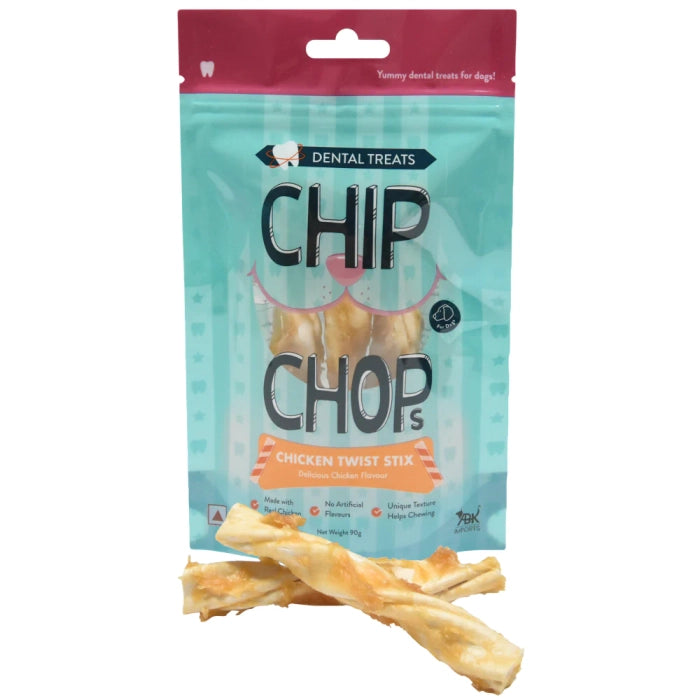 Chip Chops - Chicken Twist Stick Delicious Chicken Flavored Dog Treats