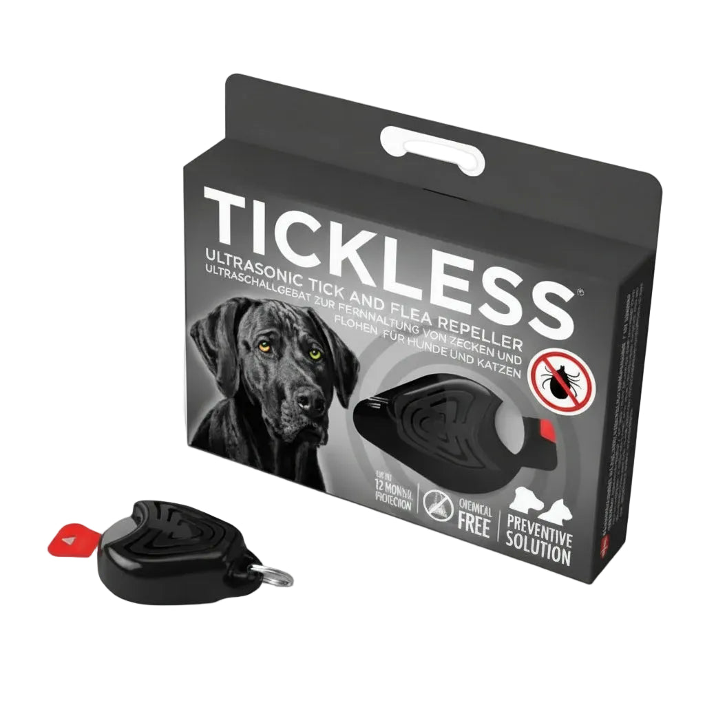 Ultrasonic Tick and Flea Repeller Black