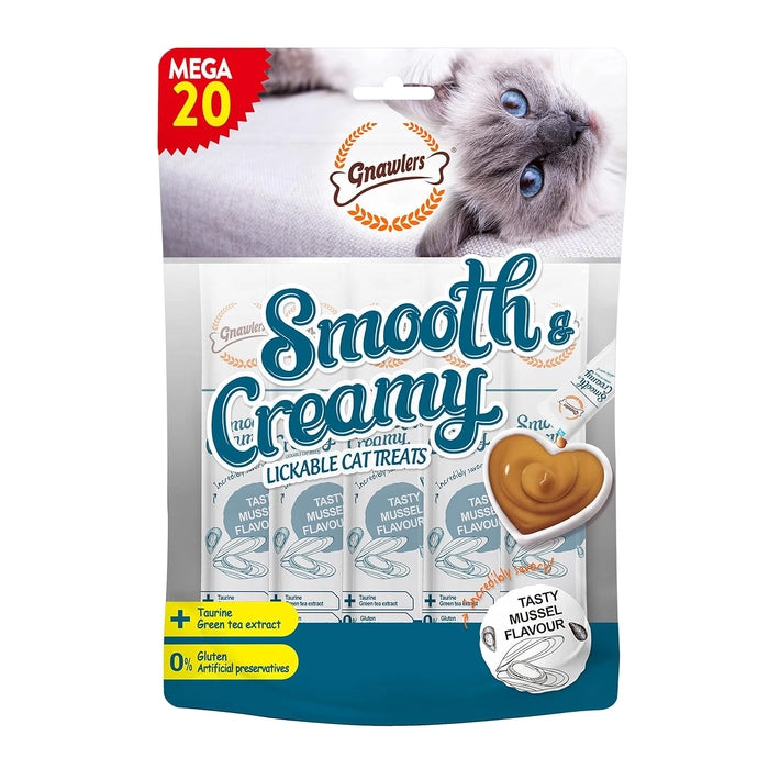 Gnawlers- Smooth Creamy Treat for Cats Pack of 20 Tubes